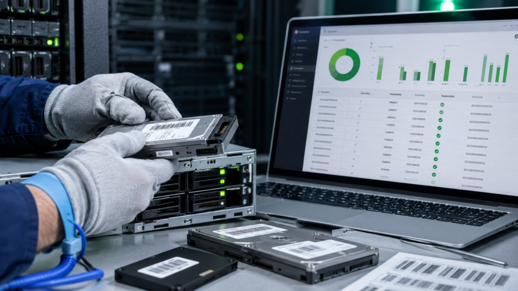 Secure server recycling with chain of custody