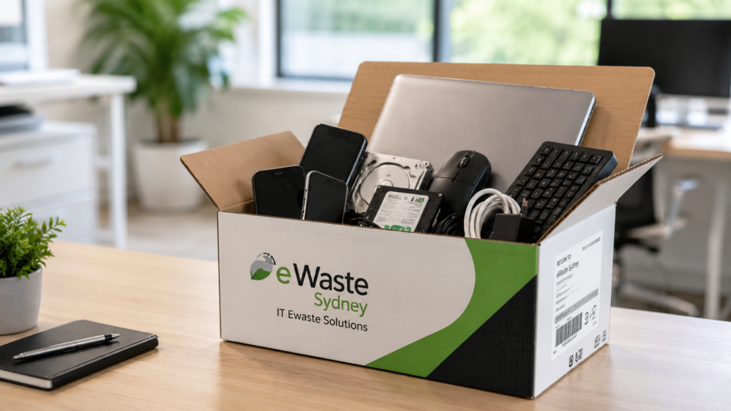 small office e-waste recycling box Sydney